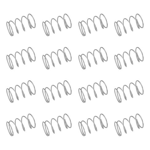 uxcell 50Pcs 304 Stainless Steel Compression Springs, 0.5mm x 7mm x 50mm Small & Tiny Pen Spring for Home Repair & DIY, Workshop & Industrial Use, (Silver Tone) in Saudi Arabia