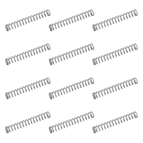 uxcell 50Pcs 304 Stainless Steel Compression Springs, 0.5mm x 7mm x 50mm Small & Tiny Pen Spring for Home Repair & DIY, Workshop & Industrial Use, (Silver Tone) in Saudi Arabia