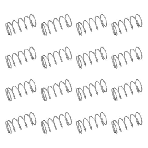 uxcell 50Pcs 304 Stainless Steel Compression Springs, 0.5mm x 7mm x 50mm Small & Tiny Pen Spring for Home Repair & DIY, Workshop & Industrial Use, (Silver Tone) in Saudi Arabia