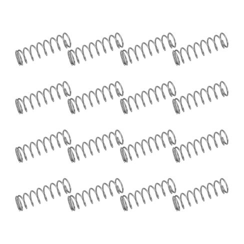 uxcell 50Pcs 304 Stainless Steel Compression Springs, 0.5mm x 7mm x 50mm Small & Tiny Pen Spring for Home Repair & DIY, Workshop & Industrial Use, (Silver Tone) in Saudi Arabia