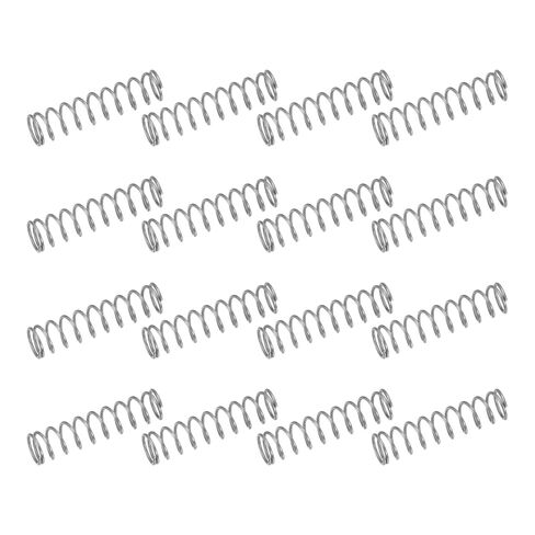 uxcell 50Pcs 304 Stainless Steel Compression Springs, 0.5mm x 7mm x 50mm Small & Tiny Pen Spring for Home Repair & DIY, Workshop & Industrial Use, (Silver Tone) in Saudi Arabia