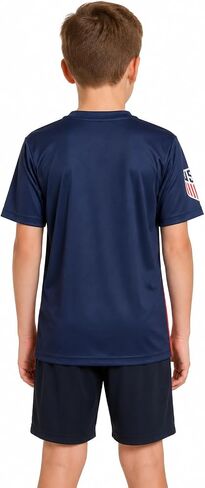 Outerstuff US Soccer Team USA Kids 4-16, Youth V-Neck Jersey Tee in Kuwait