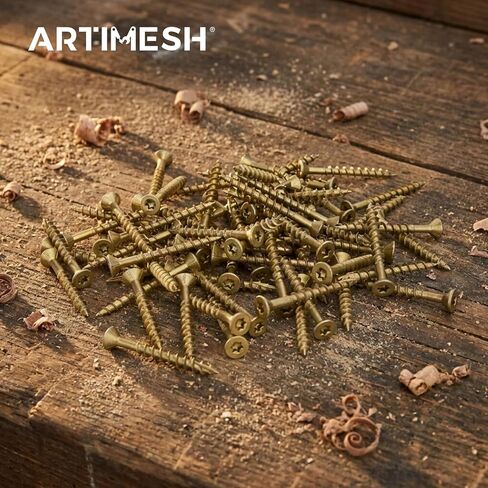 360Pcs Wood Screws, #8x1-5/8 Deck Screws. Featured with Epoxy Coating, T20 Star Bit, 1500+ Hour Salt Spray & Superior Rust Resistance. Suitable for Outdoor Decking, Fences and Wood Work. in Kuwait