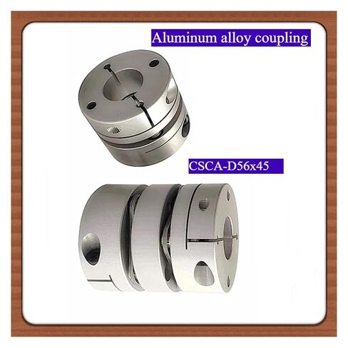 1 piece CSCA-D56x45 for: Stepper Screw Servo Motor Connection, 56mm x 45mm Single Diaphragm Aluminum Alloy Coupling, Bore: 12~25mm(20mm to 20mm) in Kuwait