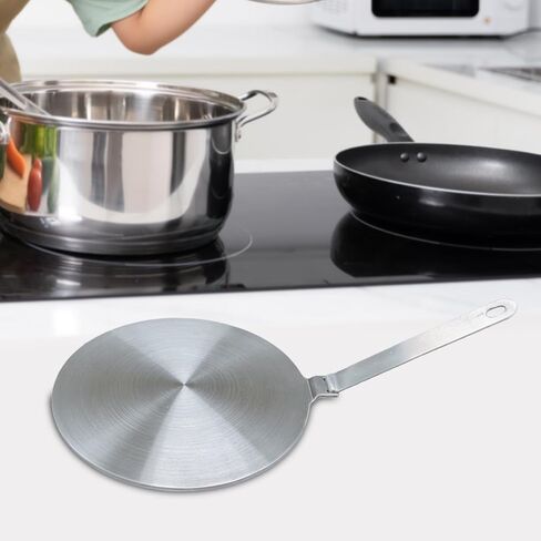 Stainless Steel Heat Conduction Plate Heat Gas Cooker Induction Plate Adapter, 19.5cm in Kuwait