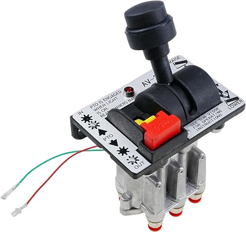 AV295 Power Take Off PTO Switch Dual Valve Air Kit مع Kickout، مجموعة صمام التحكم PTO لمضخة التفريغ، التحكم الهوائي لشاحنة قلابة، متوافق مع 328388-79X 329358X K90 AV-295 in Kuwait