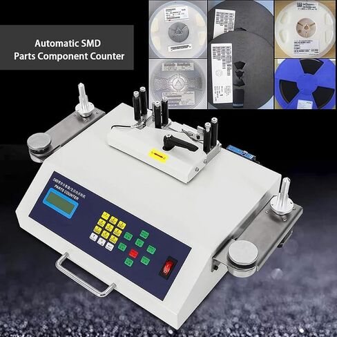 عداد مكونات SMT SMD، آلة عد مكونات أجزاء SMT/SMD أوتوماتيكية بقدرة 50 وات مع شاشة LCD، لأي عجلة حزام بحجم، حساسية عالية in Kuwait