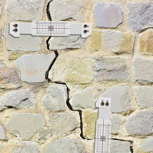 3 Pcs Crack Monitoring Record, Acrylic Corner Tell-Tale Monitor,Tell-Tale Crack Monitoring Device,Measuring Instrument in Kuwait