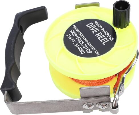Drfeify Scuba Dive Reel، هيكل ABS والفولاذ المقاوم للصدأ مع خط 150 قدم ومقبض مريح، من أجل انجراف حطام الغوص في كهف الغوص in Kuwait