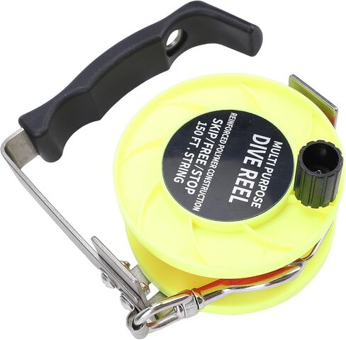 Drfeify Scuba Dive Reel، هيكل ABS والفولاذ المقاوم للصدأ مع خط 150 قدم ومقبض مريح، من أجل انجراف حطام الغوص في كهف الغوص in Kuwait