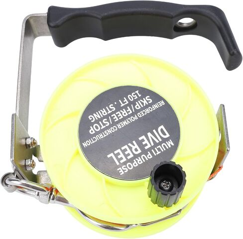 Drfeify Scuba Dive Reel، هيكل ABS والفولاذ المقاوم للصدأ مع خط 150 قدم ومقبض مريح، من أجل انجراف حطام الغوص في كهف الغوص in Kuwait