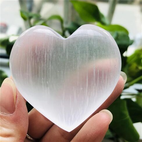 Crystal Selenite Heart Gypsum White Quartz in Kuwait