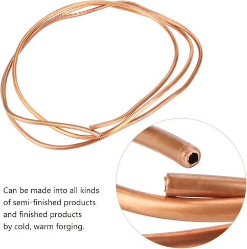 Jeffergarden 2m T2 Soft Copper Coil Tube, Ductile with High Thermal Conductivity, for Refrigeration and HVAC Applications in Kuwait