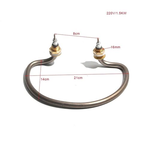 Fermentation Oven Heating Tube Thread 16mm Electric Rod 220V 1.5KW Stainless Steel/Copper 1pc(Silver) in Kuwait