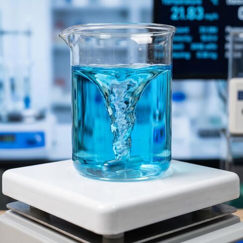 Magnetic Stirrer with Ceramic-Coated Hot Plate | 100-2000RPM, Anti-Corrosion Plate, Max. 1000mL, for Low-Viscosity Mixing in Lab, Class, Research in Kuwait