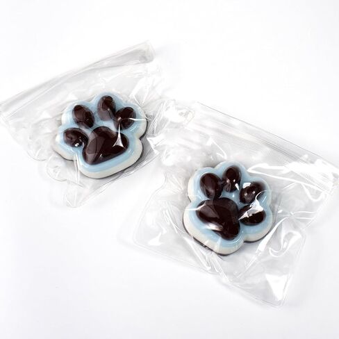 2Pcs Taba Squishy Cat Paw Squeeze Toys, Cute Cat Paw Squishy Toys for Stress Relief, Soft Jelly Kitty Squeeze Fidget Toys, Sensory Fidget Decompression Toy for Kids Adults(Multicolor) in Saudi Arabia