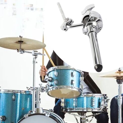DYNWAVE Single Tom Drum Holder Mount Bracket, 16.54 in Zinc Alloy Mount Arm with 40 mm Ball, for Drum Set and Percussion Stand in Kuwait