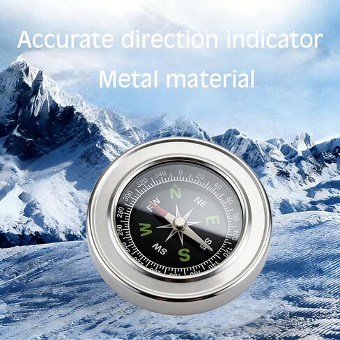 Camping Survival Compass Stainless Compass Kids Compass for Hiking Camping Hunting Outdoor Military Navigation Tool in Kuwait