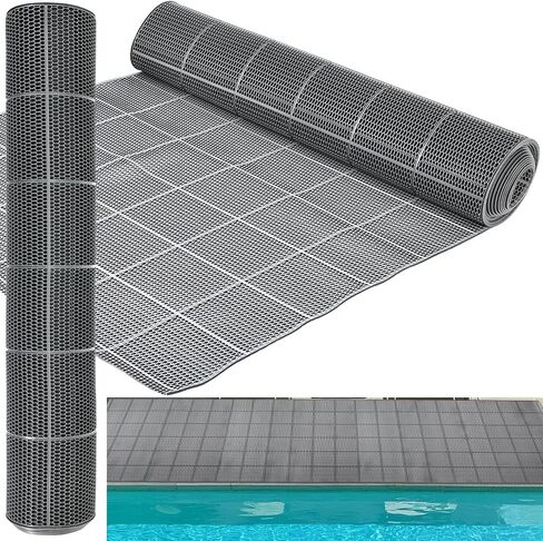 3 × 10FT الصرف بركة الأرضيات الحصير PVC سبلاش حصيرة شبكة جوفاء ممسحة لفة غير زلة حمام سباحة حصيرة للخارجية داخلي الثقيلة التجارية المضادة للانزلاق الحصير الكلمة المرآب مطعم ساونا سبا in Kuwait