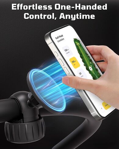 حامل هاتف عربة دفع الجولف المغناطيسي مع 23 مغناطيس N52، حامل هاتف MagSafe قابل للدوران 360 درجة متوافق مع Clicgear، Bag Boy، Sun Mountain، ملحقات عربة دفع الجولف لجميع الهواتف in Kuwait