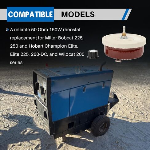 239168 150 وات 50 أوم ريوستات متوافق مع Bobcat 225 250، Hobart Champion Elite، Wildcat 200 Welding Generator، استبدل 238905 in Kuwait