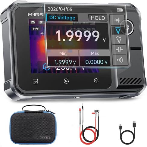 FNIRSI TDM-120P 2-in-1 Thermal Imaging Multimeter, 19999 Counts Digital Multimeter TRMS & 120x90 IR Resolution Thermal Camera, Infrared Imager with 2.8" Touchscreen for HVAC, Electrical & Auto Repair in Kuwait