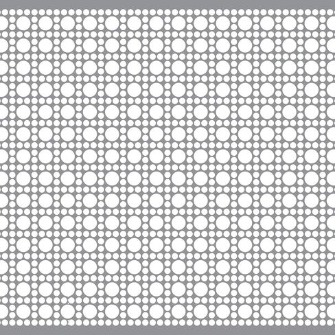 شركة راندال للتصنيع | صفائح الألمنيوم المثقبة | ورقة المبرد | تصميم ستايل لينكان | 36 × 36 بوصة | سمك .020 بوصة | ألومنيوم فضي | رائع للاستخدام الداخلي والخارجي | صنع في الولايات المتحدة الأمريكية in Kuwait