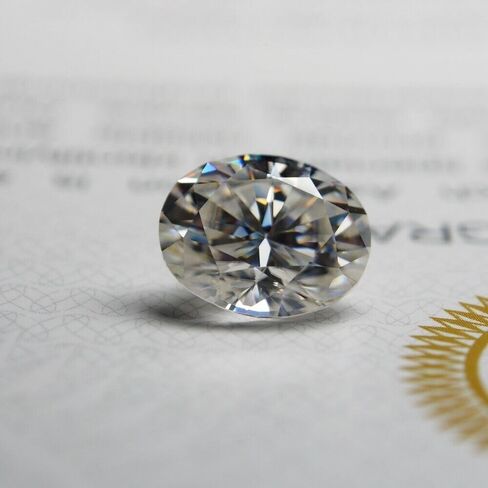 GRA CERTIFIED 5x10mm مويسانيتي أحجار كريمة بيضاوية A++ VVS1 جودة D لون أبيض in Kuwait