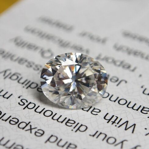 GRA CERTIFIED 5x10mm مويسانيتي أحجار كريمة بيضاوية A++ VVS1 جودة D لون أبيض in Kuwait
