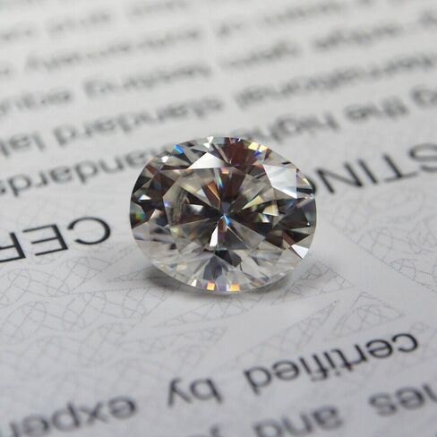 GRA CERTIFIED 5x10mm مويسانيتي أحجار كريمة بيضاوية A++ VVS1 جودة D لون أبيض in Kuwait
