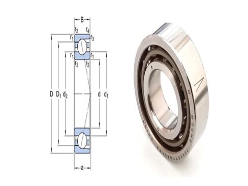 1PCS 7001 7001C 7001CTYNSULP4 12X28X8 ABEC-7 Angular Contact Ball Bearing in Kuwait