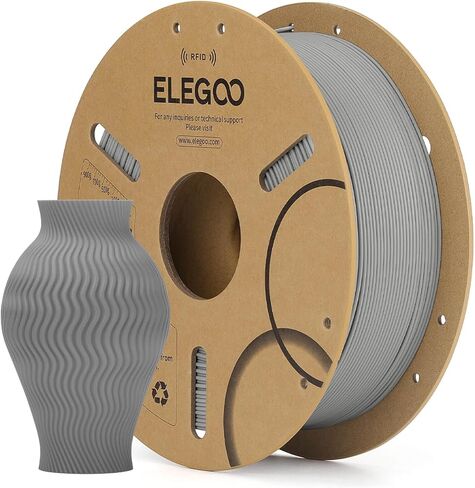ELEGOO RFID PLA Filament 1.75 مم بني 1 كجم، خيوط طابعة ثلاثية الأبعاد لتحديد الهوية التلقائي متوافقة مع القماش، دقة الأبعاد +/-0.02 مم، بكرة 1 كجم (2.2 رطل) لمعظم الطابعات ثلاثية الأبعاد in Kuwait