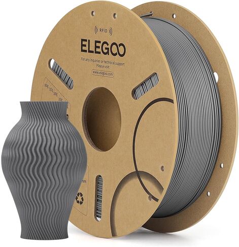 ELEGOO RFID PLA Filament 1.75 مم بني 1 كجم، خيوط طابعة ثلاثية الأبعاد لتحديد الهوية التلقائي متوافقة مع القماش، دقة الأبعاد +/-0.02 مم، بكرة 1 كجم (2.2 رطل) لمعظم الطابعات ثلاثية الأبعاد in Kuwait