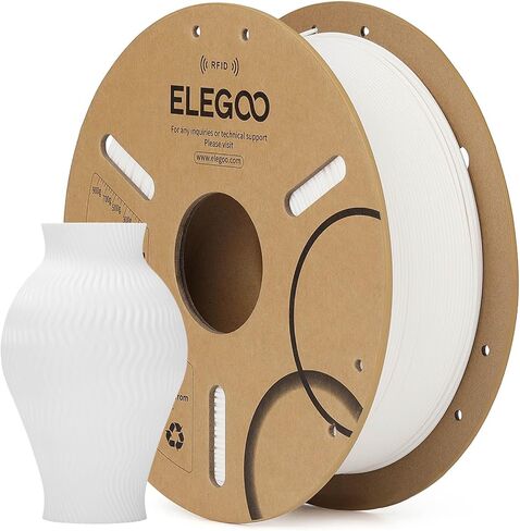 ELEGOO RFID PLA Filament 1.75 مم بني 1 كجم، خيوط طابعة ثلاثية الأبعاد لتحديد الهوية التلقائي متوافقة مع القماش، دقة الأبعاد +/-0.02 مم، بكرة 1 كجم (2.2 رطل) لمعظم الطابعات ثلاثية الأبعاد in Kuwait
