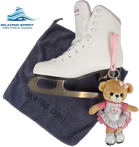 مجموعة هدايا على شكل منشفة تزلج من الألياف الدقيقة من Skating Spirit ومجموعة هدايا على شكل دمية دب متزلجة in Kuwait