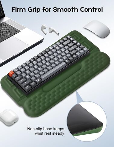Wrist Rest with Keyboard Stand and Storage Slot, Ergonomic Computer Keyboard Wrist Rest, Soft Memory Foam, Non-Slip Base, Wrist Pad for Keyboard, Keyboard Pad with Wrist Support for Work Study Game in Saudi Arabia
