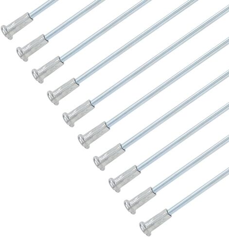 36 Pcs 14G Bike Spokes, 310mm Steel Bicycle Spokes with Nipples for Mountain, Road, and Tricycle Wheel Replacement, Silver Tone Accessories in Kuwait