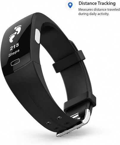 Fitness Tracker with Heart Rate Monitor, Sleep Tracker, Step Counter, Calorie Counter, Activity Tracker, IP67 Waterproof Smart Bracelet, 0.96'' Color Screen, Sports Watch for Women and Men in Kuwait