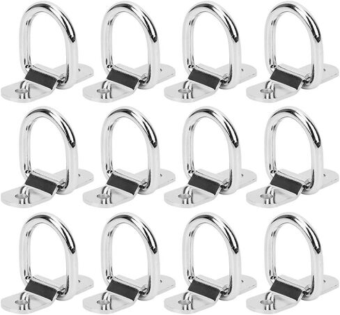Aramox D Ring Anchor Hooks, 1200LB Heavy Duty Lashing Rings for Trailers Trucks RVs Campers ATVs in Saudi Arabia