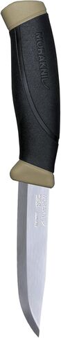 Morakniv M-13216 سكين خارجي ذو شفرة ثابتة مع شفرة من الفولاذ المقاوم للصدأ، 4.1 بوصة، أسمر صحراوي in Kuwait