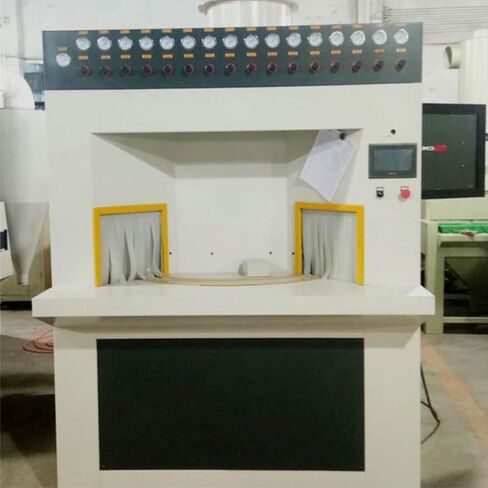 Rotary Table Sandblasting Machine Automatic Abrasive Finishing Equipment for Hardware Components Cast Parts and Batch Processing Operations in Saudi Arabia