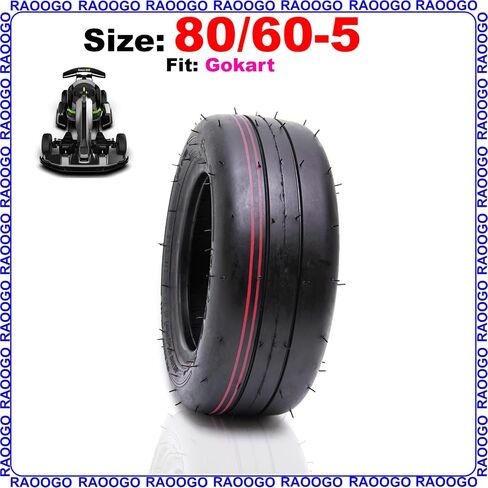 2 قطعة 80/60-5 إطارات دون أنابيب الإطارات لايحتاج ل GO-KART الذهاب كارت سباق كهربائي سيارة صغيرة استبدال عجلة لا أنبوب سميكة المطاط الإطارات ريم in Kuwait