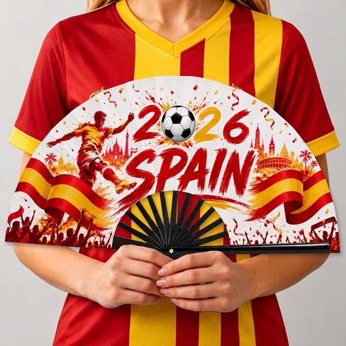 2026 كأس العالم لكرة القدم مروحة اليد قابلة للطي - مراوح كأس العالم لكرة القدم القابلة للطي ليوم لعبة كرة القدم، والأحداث الرياضية، والحفلات الخارجية، وأساسيات يوم لعبة كرة القدم لعشاق كرة القدم in Kuwait
