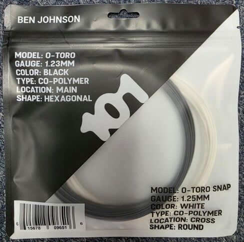 Toroline 101 Hybrid Tennis String Set Black/White in Kuwait