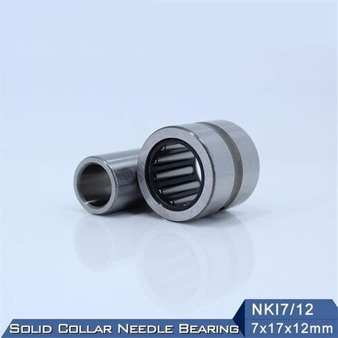 محامل إبرة NKI7/12 محامل إبرة أسطواني 7x17x12mm طوق صلب محامل إبرة مع حلقة داخلية تحمل محامل NKI 7/12 in Kuwait