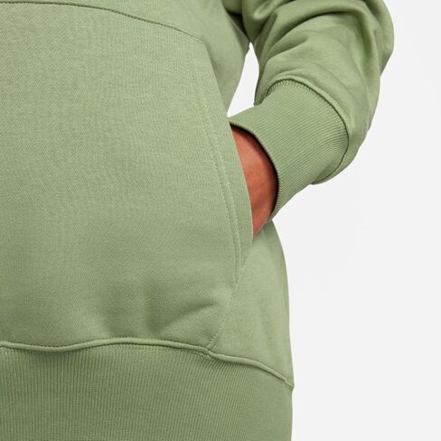 بلوفر بغطاء رأس كبير الحجم للنساء من Nike Sportswear (زيتوني متوسط) (الولايات المتحدة، ألفا، صغير، عادي، عادي، أخضر زيتي) in Kuwait