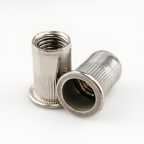 300 قطعة SAE & طقم صامولة برشام متري، M3 M4 M5 M6 M8 M10 M12,8-32 10-24 1/4"-20 5/16"-18 3/8"-16,304 مجموعة صواميل ريفنوت من الفولاذ المقاوم للصدأ UNC برأس مسطح in Kuwait