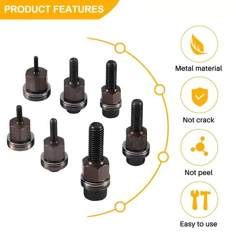 Manual Rivet Guns, Complete Set of 7, M3 to M12 Sizes, Metal Joining, Automotive and Home Renovation in Kuwait