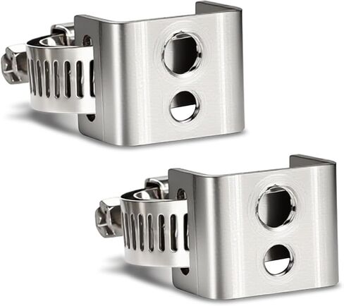 4Pcs Sign Mounting Brackets for Poles, Adjustable Clamp Fits 1.3"-2.24" Posts, Street Sign Hardware for Traffic & Parking, Rust Resistant Kit (1.3"-2.24") in Kuwait