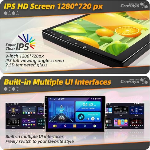 for Toyota Yaris Radio Compatible with Wirelessly Carplay Android Auto Upgrade Android Car Stereo Bluetooth Navigation Touchscreen GPS FM Multimedia Player Rear Camera Head Unit (Hatchback) in Saudi Arabia